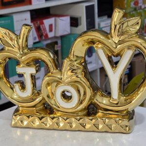 Golden JOY Decorative Ornament – Modern Ceramic Home Decor