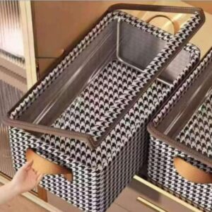 Wardrobe Organizer Box with Transparent Lid – Dust-Proof Clothes Storage