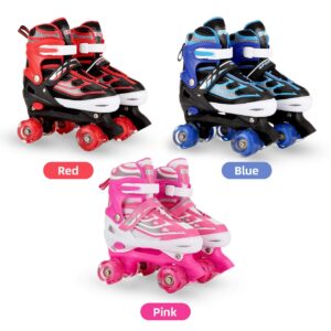 Adjustable Kids Roller Skates Set with Helmet & Safety Gear – Fun, Safe & Stylish!