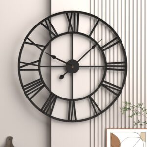 Modern Roman Numeral Wall Clock 50cm | Minimalist Decorative Wall Clock
