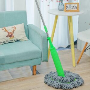 Hand Wash-Free Self-Wringing Water Mop with 55cm Large Mop Head