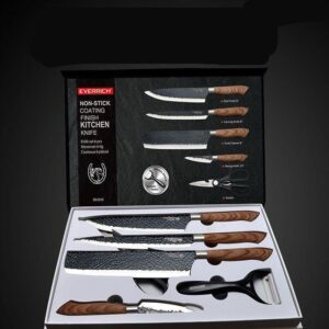 6PCS Premium Non-Stick Kitchen Knife Set