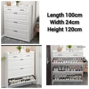 Elegant Multi-Tier Flip Shoe Storage Cabinet