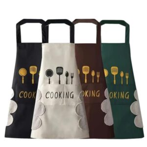 Kitchen Cooking Apron with Front Pockets